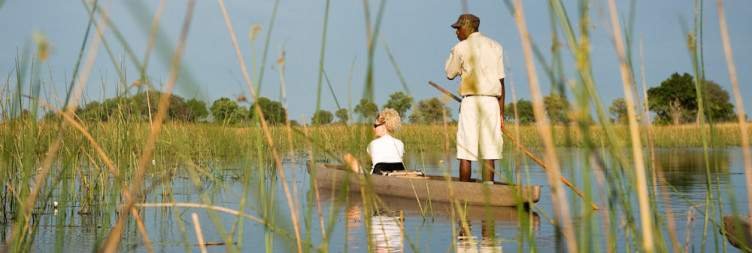 Water-Based Camp in the Okavango Delta